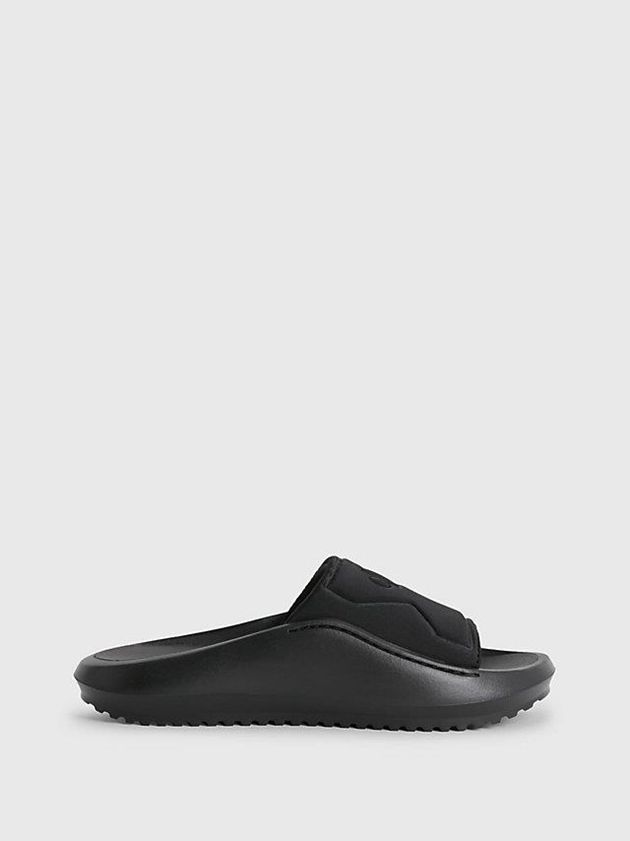 Calvin Klein USA Recycled Hybrid Sliders Womens Slippers Black 9135086-RX